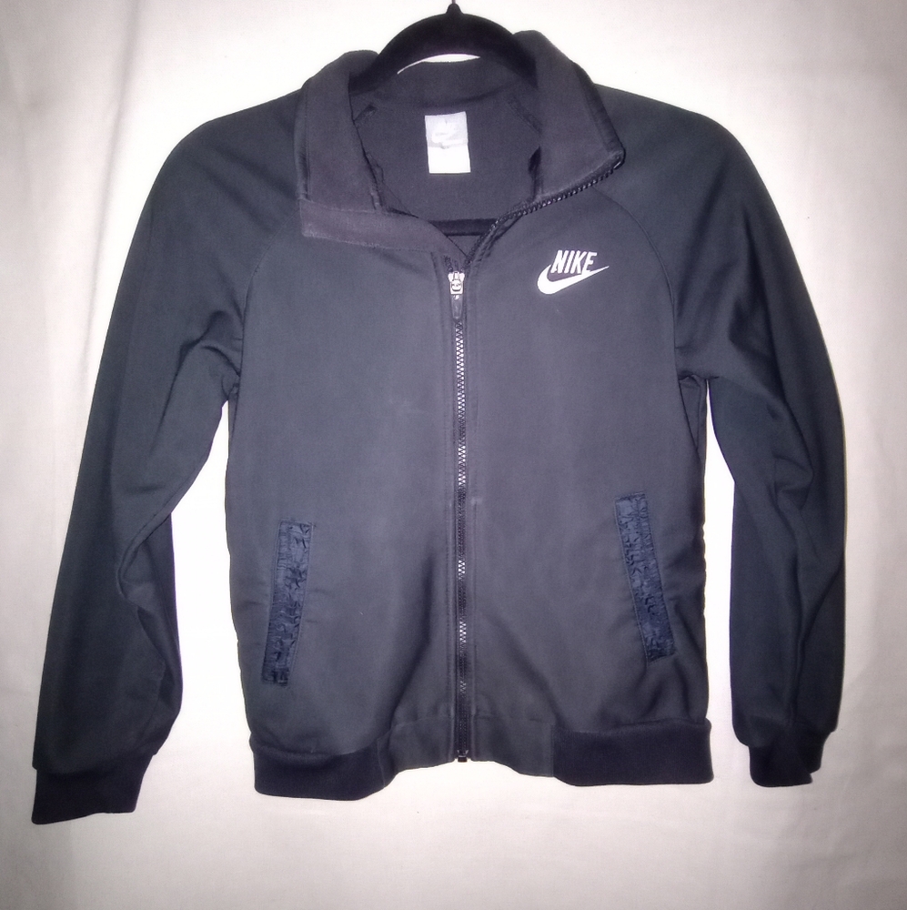 Nike Girl's Black Athletic Jacket Size Large